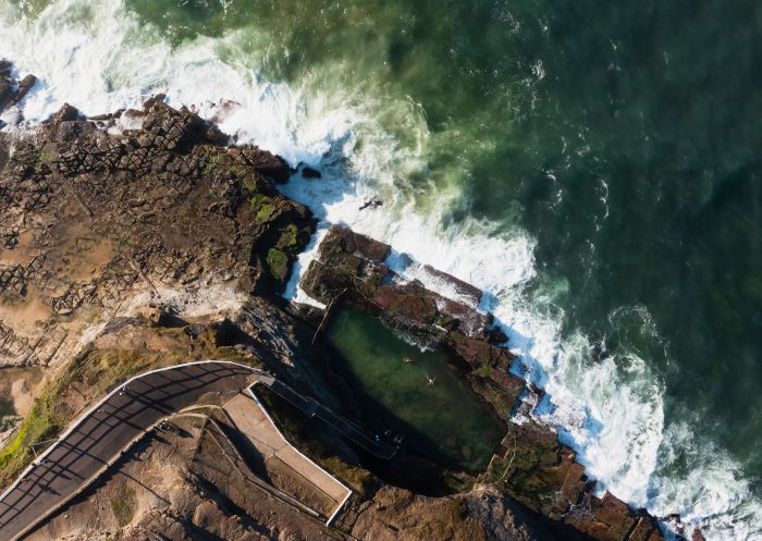 Bogey Hole, Newcastle Aerial view of the Bogey Hole, Newcastle