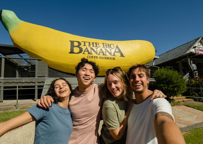The Big Banana Fun Park, Coffs Harbour Friends enjoying the The Big Banana Fun Park, Coffs Harbour