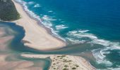 Manning River meeting the ocean along the mid-north coast, Old Bar 