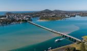 Aerial view of Wallis Lake, Forster